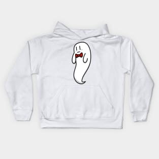 Red Bow Tie Ghost Kids Hoodie